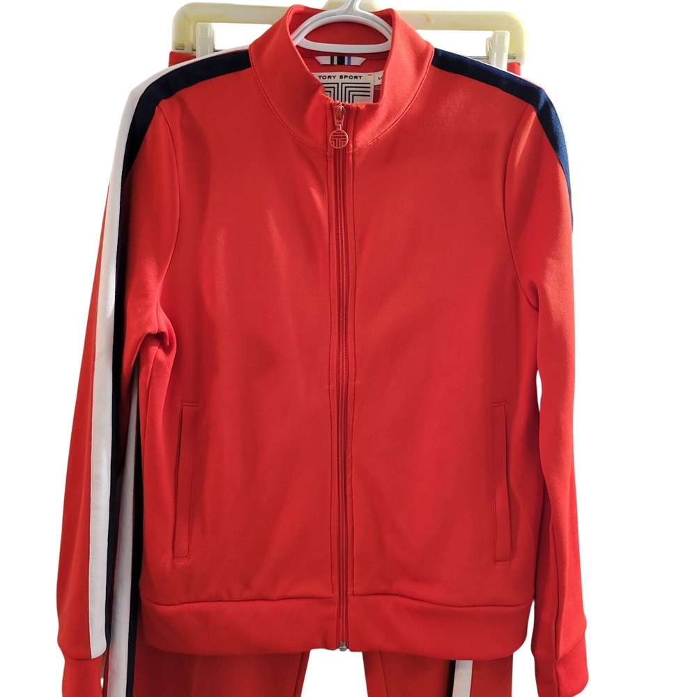 Tory Burch Tory Sport Women's Track Suit Jacket Size Large Pants Size Small